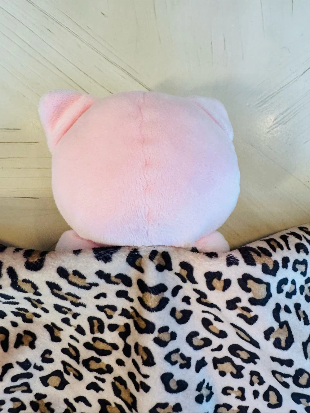 Carter’s 2012 Pink Cat Leopard Rattle Lovey Security Blanket NWOT